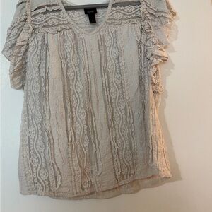 Daytrip Lace Blouse - Cream